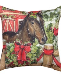 Holiday Homestead Climaweave Pillow by   