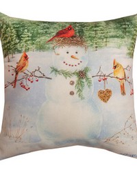 Happy Snowman Heart Climaweave 18 Pw by   