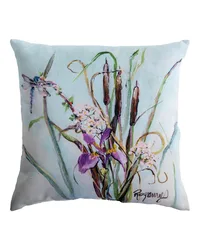 Iris And Cat Tails 18Pillow Climaweave by   