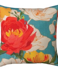 Peony And Poppies Mco18 Dye Pillow by   