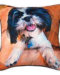 Shihtzu Baby Rmc18 Pillow by   