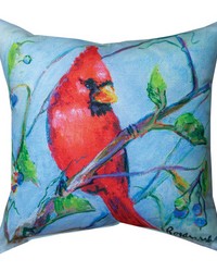 Spring Cardinal With Blueberries Rp 18 Climaweave Pw by   