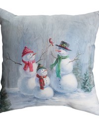 Woodland Holiday Ii - 18 In Climaweave Pillow by   