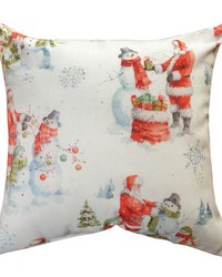Welcoming Santa 18x18 Pw Climaweave by  RM Coco 