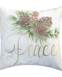 Winter Pine Peace Joy 18 Pw by   