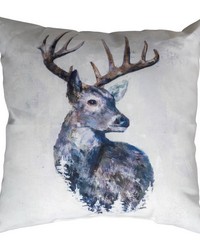 Whispers Of The Wild - Deer 18 In Climaweave Pillow by   