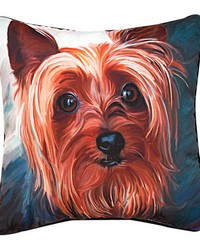 Yorkie Style Yorkie 18 Pillow by   