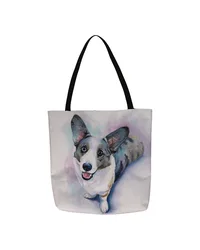Corgi 18 Printed Tote by   