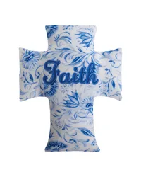 Cross Shaped Dye Pillow by   
