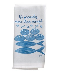 He Provides- He Provides More Than Enough Terry Hand Towel by   