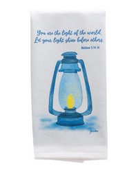 He Provides- You Are The Light Terry Hand Towel by   