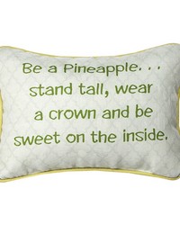 Be A Pinapple dye Word Pillow by   