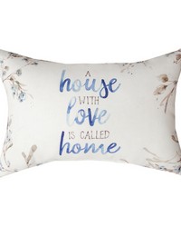Blue Escape Word Pillow by   