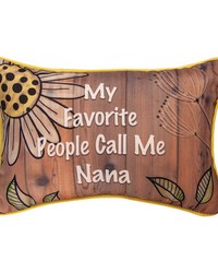 My Favorite People Call Me Nana dye Word Pillow by   