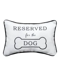 Reserved For The Dog Word Pillow by   