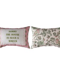 Sorry The House Is Such A Wreck 12.5x8.5 Climaweave Word Pillow by   