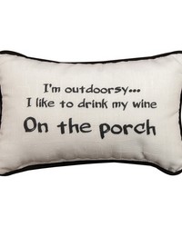 Im Outdoorsy Word Pillow by   