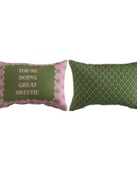 You're Doing Great Sweetie 12.5x8.5 Climaweave Word Pillow by   