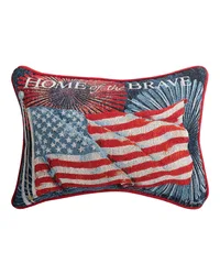 Home Of The Brave Rectangle Pillow by   