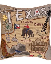 State To State Texas 17 Pillow by   
