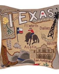 State to State Texas Pillow by   