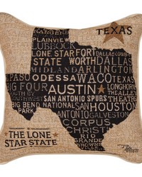 USA Texas Pillow by   