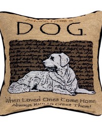 Advice From A Dog 12 Pillow by   