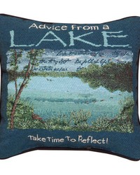 Advice From The Lake 12in Pillow by   