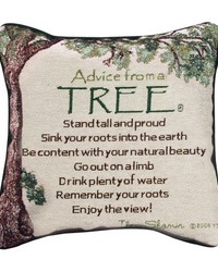 Advice From A Tree 12 Pillow by   