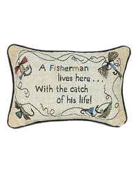 A Fisherman Word Pillow by   
