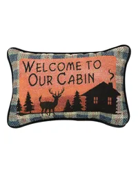 Bear Lodge  word Pillow by   