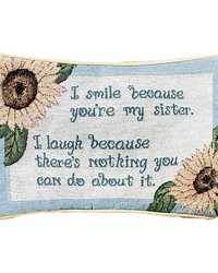 I Smile Because...word Pillow by   