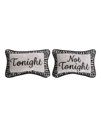 Tonight Not Tonight Word Pillow by   
