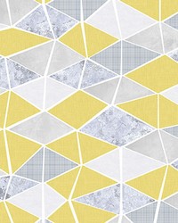 Yellow Triangle Array Wall Mural by  Brewster Wallcovering 