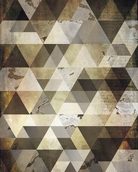 Bronze Triangles Wall Mural by  Brewster Wallcovering 
