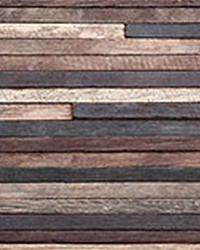 Wood Strips Backsplash by   