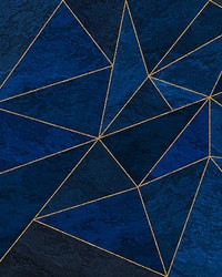 Rich Blue Geometric Wall Mural by  Brewster Wallcovering 