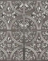 Chelsea Silver Peel & Stick Tin Tiles by  Alexander Henry 