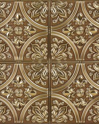 Chelsea Bronze Peel & Stick Tin Tiles by  Creative Fabrics 