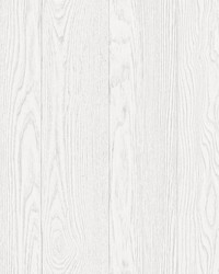 Timber White Peel & Stick Wallpaper by   
