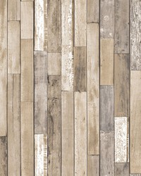 Weathered Plank Barn Peel & Stick Wallpaper by  Dogwood Fabric 