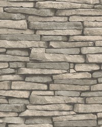 Hickory Creek Stone Peel & Stick Wallpaper by   