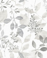 Grey Breezy Peel & Stick Wallpaper by   