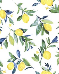 Lemon Drop Yellow Peel & Stick Wallpaper by   