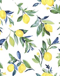 Lemon Drop Yellow Peel & Stick Wallpaper by  Robert Allen 