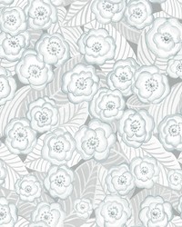 Oopsie Daisy Grey Peel & Stick Wallpaper by   