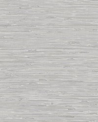 Tibetan Grasscloth Silver Peel & Stick Wallpaper by   