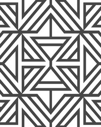Black Linear Peel & Stick Wallpaper by  Brewster Wallcovering 