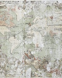 British Empire Map Wall Mural by  Brewster Wallcovering 