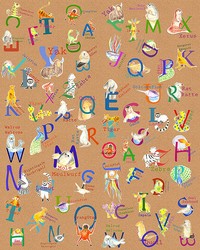 Animals A-Z Wall Mural by  Brewster Wallcovering 